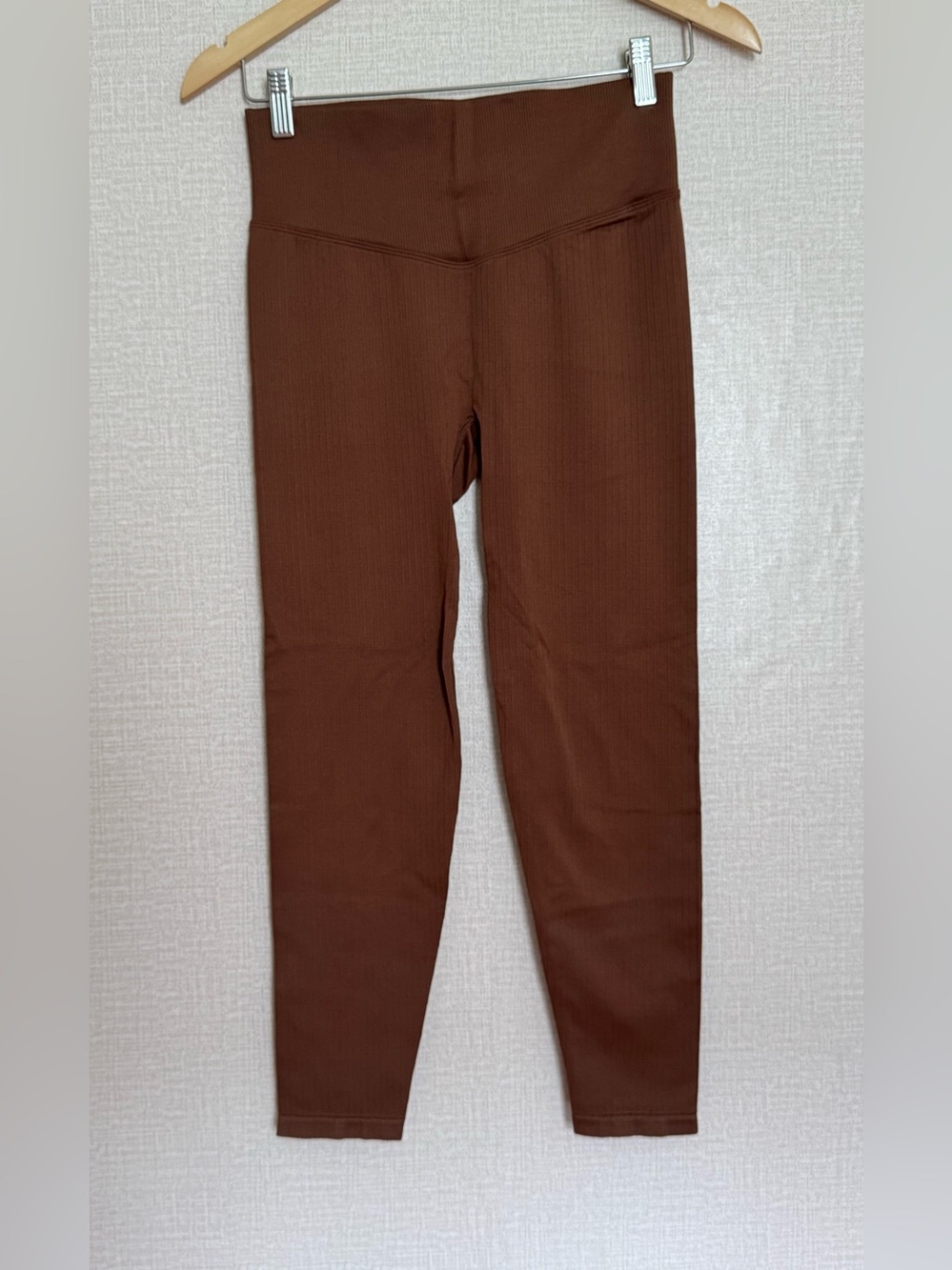 PINK Victoria's Secret Brown High-Waist Ribbed Leggings